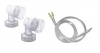 Medela Personal Fit Breastsheild Connectors 87071 and 2 TC Pump-in-Style Advanced Replacement Tubing 87212