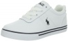 Polo Ralph Lauren Kids Hanford Sneaker (Toddler/Little Kid/Big Kid),White Leather,13 M US Little Kid