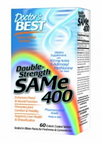 Doctor's Best SAM-e 400, 60-Count Doctor's Best SAM-e 400, 60-Count