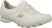 Skechers Women's Bikers-Dream-Come-True Sneaker,White/Grey,8.5 W US