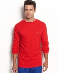 Simple and classic, this thermal from Polo Ralph Lauren is a great accent to your weekend style. Simple and classic, this thermal from Polo Ralph Lauren is a great accent to your weekend style.