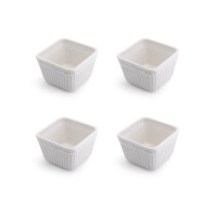 Mikasa Italian Countryside 5-Inch Square Bowl, Set of 4