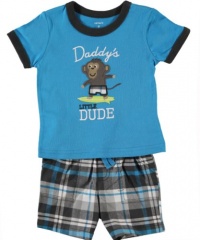 Carter's Daddy's Little Dude 2-Piece Outfit (Sizes 0M - 9M) - turquoise, 6 months Carter's Daddy's Little Dude 2-Piece Outfit (Sizes 0M - 9M) - turquoise, 6 months