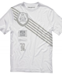 With modern military-style flair, this Sean John T shirt sets your wardrobe at full attention. With modern military-style flair, this Sean John T shirt sets your wardrobe at full attention.