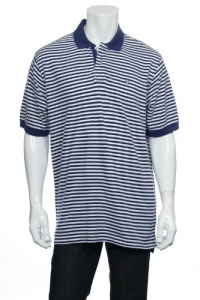 Izod Hot Coral (pink/orange and white) Horizontal Stripes SS Polo Shirt Izod Hot Coral (pink/orange and white) Horizontal Stripes SS Polo Shirt