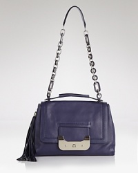 Carry the colored bag trend with this leather shoulder bag from DIANE von FURSTENBERG. Designed to meet day-to-night demands, it's as chic with denim as with mini dresses. Carry the colored bag trend with this leather shoulder bag from DIANE von FURSTENBERG. Designed to meet day-to-night demands, it's as chic with denim as with mini dresses.