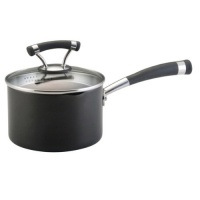 Circulon Contempo Hard Anodized Nonstick 2-Quart Covered Straining Saucepan