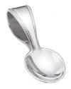 Reed & Barton Pewter Curved Handle Spoon, Baby Beads