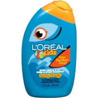 L'Oreal Paris Kids 2-in-1 Extra Gentle Swim & Sport Shampoo, Splash of Sunny Orange, 9-Fluid Ounce