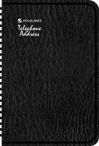 AT-A-GLANCE QuickNotes QuickNumbers Telephone/Address Book, 5 x 8 Inches, Black, Undated (86-715-05) AT-A-GLANCE QuickNotes QuickNumbers Telephone/Address Book, 5 x 8 Inches, Black, Undated (86-715-05)