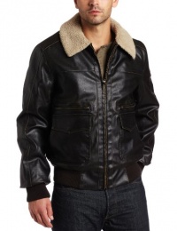 Levi's Men's Faux Leather Aviator Bomber Levi's Men's Faux Leather Aviator Bomber