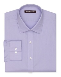Crafted in crisp, non-iron cotton, this regular fit dress shirt from Michael Kors brings sophisticated style to your everyday wardrobe. Crafted in crisp, non-iron cotton, this regular fit dress shirt from Michael Kors brings sophisticated style to your everyday wardrobe.