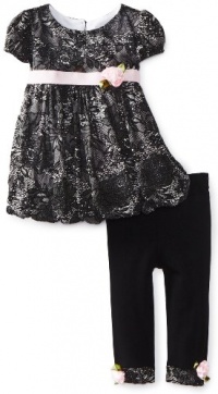 Sweet Heart Rose Baby-Girls Infant Lace Printed Legging Set, Black/Cream, 18 Months Sweet Heart Rose Baby-Girls Infant Lace Printed Legging Set, Black/Cream, 18 Months