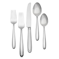 Waterford Ballet Icing Stainless Steel 5-Piece Place Setting, Service for 1 Waterford Ballet Icing Stainless Steel 5-Piece Place Setting, Service for 1