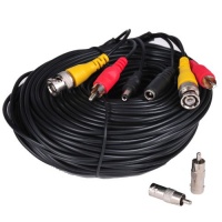 VideoSecu 150 Feet Audio Video Power Security Camera Cable with BNC RCA Adaptor ACBVA150 3JH VideoSecu 150 Feet Audio Video Power Security Camera Cable with BNC RCA Adaptor ACBVA150 3JH