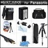 Must Have Accessory Kit For Panasonic HC-V700, HC-V700M, HC-V500, HC-V500M, HC-V100, HC-V100M, HC-V10 Camcorder Includes Replacement (2000Mah) VW-VBK180 Battery + Ac/ Dc Charger + Deluxe Case + Tripod + Mini HDMI Cable + USB 2.0 SD Reader + Much More