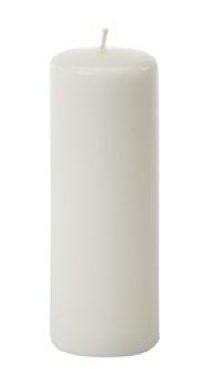 WILTON 8 White Unscented Pillar UNITY Candle WILTON 8 White Unscented Pillar UNITY Candle