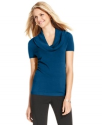 Alfani's cowlneck petite sweater is sure to become one of your favorite pieces of the coming season's with it's chic silhouette and versatility. Alfani's cowlneck petite sweater is sure to become one of your favorite pieces of the coming season's with it's chic silhouette and versatility.