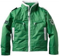 Tommy Hilfiger Boys 2-7 Aaron Nylon Jacket, Gecco Green, 7 Regular Tommy Hilfiger Boys 2-7 Aaron Nylon Jacket, Gecco Green, 7 Regular