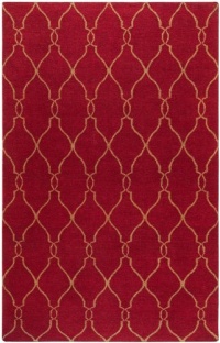 Area Rug 5x8 Rectangle Transitional Brick Color - Surya Fallon Rug from RugPal
