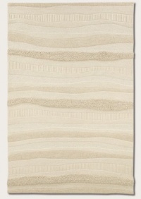 Couristan 2150/9000 Super Indo-Natural Impressions Stripe/White 2-Feet 6-Inch by 4-Feet 6-Inch Rug