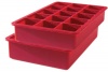 Tovolo Perfect Cube Ice Tray, Set of 2, Red