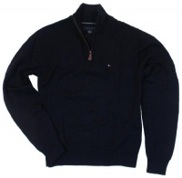 Tommy Hilfiger Mens 1/4 Zip Pullover Sweater - M - Navy Tommy Hilfiger Mens 1/4 Zip Pullover Sweater - M - Navy