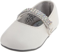 Stuart Weitzman Layette Baby Sugar Ballet Flat (Infant/Toddler),White,6 M US Toddler