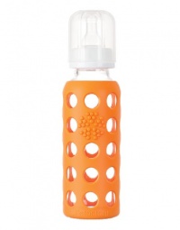 WeeGo Glass Baby Bottle (9 oz. Orange) WeeGo Glass Baby Bottle (9 oz. Orange)