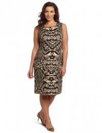 Calvin Klein Women's Plus Size Printed Release Tuck Dress Calvin Klein Women's Plus Size Printed Release Tuck Dress