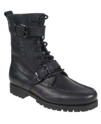 Time to toughen up any casual combination with a new pair of men's boots? These textured high-laced boots for men never shy away from a good time. Time to toughen up any casual combination with a new pair of men's boots? These textured high-laced boots for men never shy away from a good time.