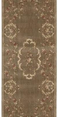 Nourison Zanibar Aubusson Brown 2.3-Feet by 8-Feet Polyacrylic Runner Rug Nourison Zanibar Aubusson Brown 2.3-Feet by 8-Feet Polyacrylic Runner Rug
