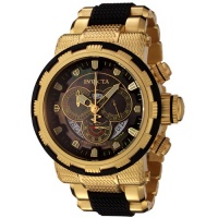 Invicta Men's 6662 Reserve Collection Chronograph 18k Gold-Plated and Black Watch Invicta Men's 6662 Reserve Collection Chronograph 18k Gold-Plated and Black Watch