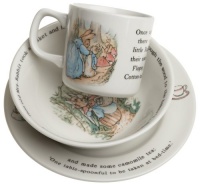 Wedgwood Peter Rabbit Original 3-Piece Set, Mug, Plate, and Bowl Wedgwood Peter Rabbit Original 3-Piece Set, Mug, Plate, and Bowl
