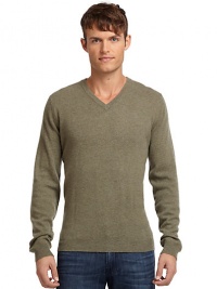 THE LOOKLuxe 2-ply cashmere from expertly maintained inner Mongolian cashmere goatsFeatures long, fine, smooth fibers top-dyed for maximum color saturationRibbed v-neckLong ribbed cuff sleevesRibbed hemTHE MATERIALCashmereCARE & ORIGINDry cleanImportedThis item was originally available for purchase at Saks Fifth Avenue OFF 5TH stores. THE LOOKLuxe 2-ply cashmere from expertly maintained inner Mongolian cashmere goatsFeatures long, fine, smooth fibers top-dyed for maximum color saturationRibbed v-neckLong ribbed cuff sleevesRibbed hemTHE MATERIALCashmereCARE & ORIGINDry cleanImportedThis item was originally available for purchase at Saks Fifth Avenue OFF 5TH stores.