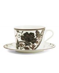 Like a well-manicured flower bed, the Cocoa Blossom dinnerware and dishes collection from Mikasa brings just the right amounts of whimsy and sophistication to the table. Rich hues of chocolate and cinnamon color the lush blooms beautifully set against elegant white porcelain. Like a well-manicured flower bed, the Cocoa Blossom dinnerware and dishes collection from Mikasa brings just the right amounts of whimsy and sophistication to the table. Rich hues of chocolate and cinnamon color the lush blooms beautifully set against elegant white porcelain.