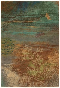 Artois Avion Teal Rug Rug Size: 2'4 x 4'8 Artois Avion Teal Rug Rug Size: 2'4 x 4'8