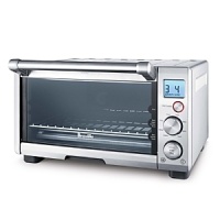 Save counter space without sacrificing power with this 1800-watt, four-slice compact oven. Featuring,the same brains that popularized Breville's original smart oven, cooking convenience now comes in an even more compact compartment. For each of the 8 presets (toast, bagel, bake, roast, broil, pizza, cookies, and reheat), innovative Element IQ technology automatically adjusts power and calculates cooking time. Save counter space without sacrificing power with this 1800-watt, four-slice compact oven. Featuring,the same brains that popularized Breville's original smart oven, cooking convenience now comes in an even more compact compartment. For each of the 8 presets (toast, bagel, bake, roast, broil, pizza, cookies, and reheat), innovative Element IQ technology automatically adjusts power and calculates cooking time.