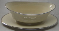 Lenox Solitaire Gravy Boat & Attached Underplate Lenox Solitaire Gravy Boat & Attached Underplate