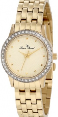 Lucien Piccard Women's 11696-YG-10 Monte Velan Beige Textured Dial Gold Ion-Plated Stainless Steel Watch Lucien Piccard Women's 11696-YG-10 Monte Velan Beige Textured Dial Gold Ion-Plated Stainless Steel Watch