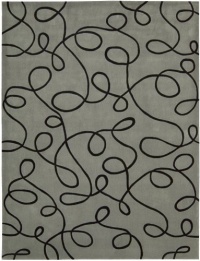 Nourison Citi Limits Grey 5-Feet by 7.6-Feet Polyacrylic Area Rug Nourison Citi Limits Grey 5-Feet by 7.6-Feet Polyacrylic Area Rug