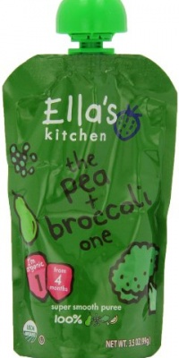 Ella's Kitchen Organic Baby Food, the pea , broccoli one (4 Plus Months), 3.5 Ounce Pouches (Pack of 7) Ella's Kitchen Organic Baby Food, the pea , broccoli one (4 Plus Months), 3.5 Ounce Pouches (Pack of 7)