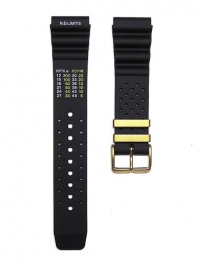 22mm Black Italian Rubber Watch Band Fits Aqaland Promaster Diver Watch 22mm Black Italian Rubber Watch Band Fits Aqaland Promaster Diver Watch