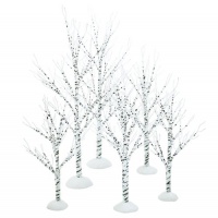 Department 56 Village Winter Birch Set of 6, Wrapped Wire Department 56 Village Winter Birch Set of 6, Wrapped Wire