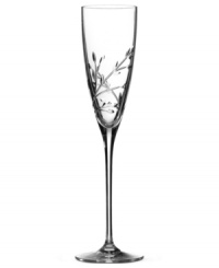 With a distinct contemporary shape and tender etchings, this champagne flute brings refined grace to any table. With a distinct contemporary shape and tender etchings, this champagne flute brings refined grace to any table.