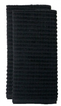 Ritz Royale Collection Solid Kitchen Towel Set, Black, 2-Piece Ritz Royale Collection Solid Kitchen Towel Set, Black, 2-Piece