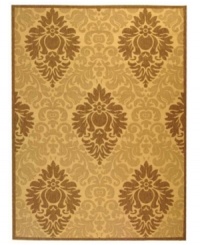 Borrowing from the beautiful tradition of courtyard styling in warm-weather locales, Safavieh's Courtyard collection has a distinctly Mediterranean feel. A special sisal weave allows for a superior clarity of detail, while enhanced polypropylene makes these rugs thankfully low-maintenance and durable. Embellished medallions in a muted, neutral palette make this rug a subtly elegant addition to indoor or outdoor spaces. (Clearance) Borrowing from the beautiful tradition of courtyard styling in warm-weather locales, Safavieh's Courtyard collection has a distinctly Mediterranean feel. A special sisal weave allows for a superior clarity of detail, while enhanced polypropylene makes these rugs thankfully low-maintenance and durable. Embellished medallions in a muted, neutral palette make this rug a subtly elegant addition to indoor or outdoor spaces. (Clearance)