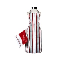 An attractive and clever apron and towel combination keeps your kitchen running smoothly. Outfitted with a large chef packet for tools, the apron also boasts built-in magnets so the highly absorbent cotton jacquard towel remains handy at your side. An attractive and clever apron and towel combination keeps your kitchen running smoothly. Outfitted with a large chef packet for tools, the apron also boasts built-in magnets so the highly absorbent cotton jacquard towel remains handy at your side.