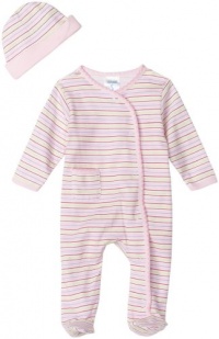 Spasilk 2 Piece Sleepwear With Hat - Girl Stripe Print Spasilk 2 Piece Sleepwear With Hat - Girl Stripe Print