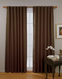 Eclipse Fresno 52 by 84-Inch Blackout Window Curtain, Espresso Eclipse Fresno 52 by 84-Inch Blackout Window Curtain, Espresso